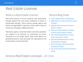 'licensee.io' screenshot
