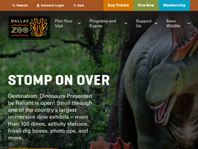 'dallaszoo.com' screenshot