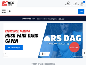 'padelshoppen.com' screenshot