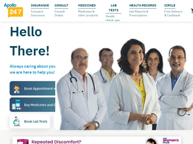 'apollo247.com' screenshot