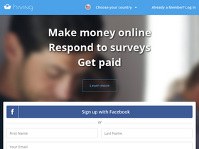 'joinhiving.com' screenshot