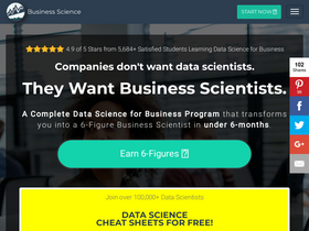 'business-science.io' screenshot