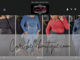 curvbellaboutique.com homepage screenshot