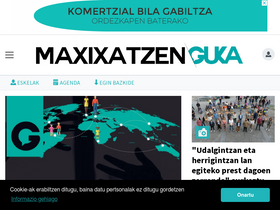'maxixatzen.eus' screenshot