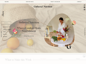 'gatherednutrition.com' screenshot