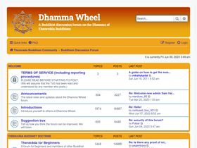 'dhammawheel.com' screenshot