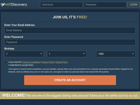 'milfdiscovery.com' screenshot