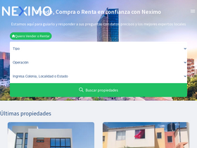 'neximo.mx' screenshot