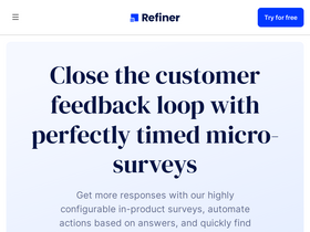 'refiner.io' screenshot