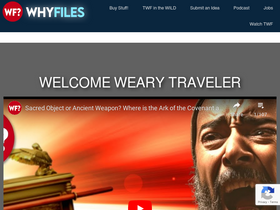 'thewhyfiles.com' screenshot