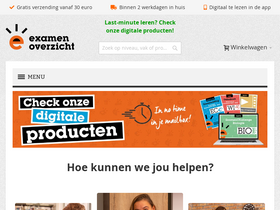 'examenoverzicht.nl' screenshot