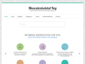 'musculoskeletalkey.com' screenshot