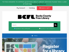 'buckslib.org' screenshot