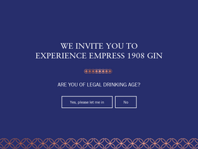 'empressgin.com' screenshot