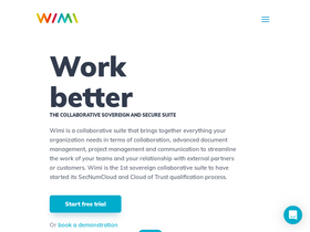 'wimi-teamwork.com' screenshot