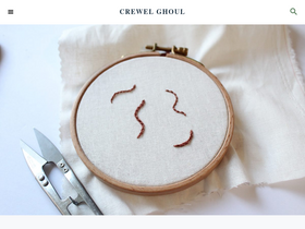 'crewelghoul.com' screenshot