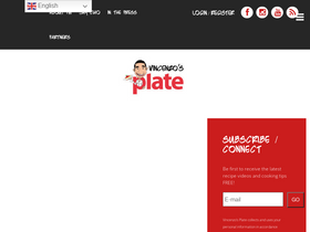 'vincenzosplate.com' screenshot