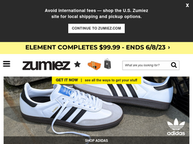 'zumiez.ca' screenshot