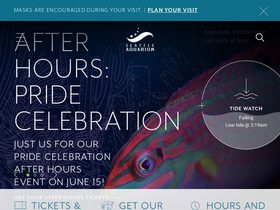 'seattleaquarium.org' screenshot