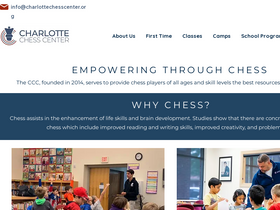 'charlottechesscenter.org' screenshot