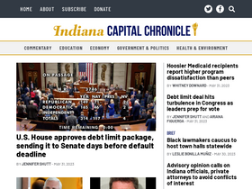 'indianacapitalchronicle.com' screenshot