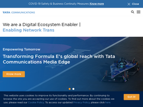 'tatacommunications.com' screenshot