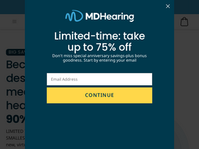 'mdhearingaid.com' screenshot