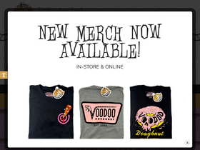 'voodoodoughnut.com' screenshot