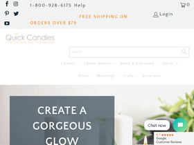 'quickcandles.com' screenshot