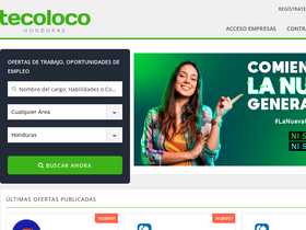 'tecoloco.com.hn' screenshot