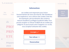 'chainethermale.fr' screenshot