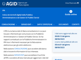 'indicepa.gov.it' screenshot