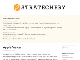 'stratechery.com' screenshot
