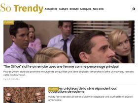 'so-trendy.fr' screenshot