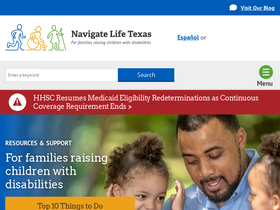 'navigatelifetexas.org' screenshot