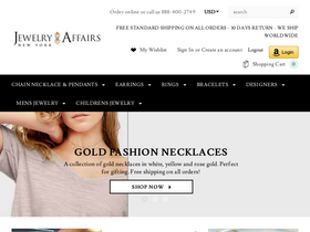 jewelryaffairs.com homepage screenshot