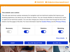 'universitaeuropeadiroma.it' screenshot