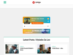 'nyimbokali.com' screenshot