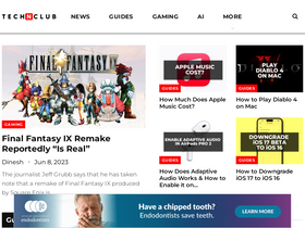 'technclub.com' screenshot