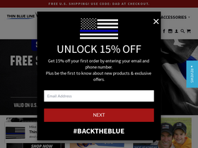 'thinbluelineusa.com' screenshot