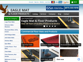 'eaglemat.com' screenshot