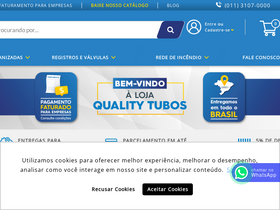 'lojaqualitytubos.com.br' screenshot