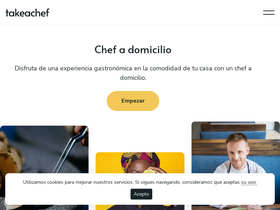'takeachef.com' screenshot