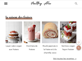 'healthyalie.com' screenshot