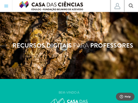 'casadasciencias.org' screenshot