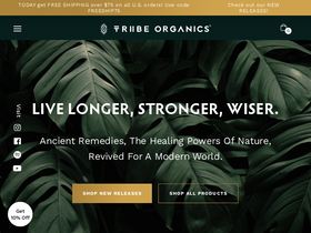 'tribe-organics.com' screenshot