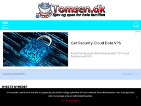 'tomsen.dk' screenshot