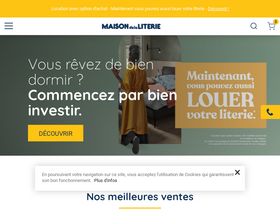'maisondelaliterie.fr' screenshot