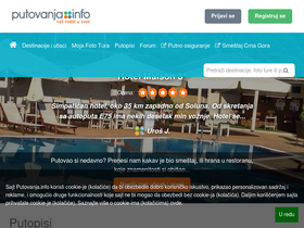 'putovanja.info' screenshot
