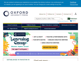 'oup.com.pk' screenshot
